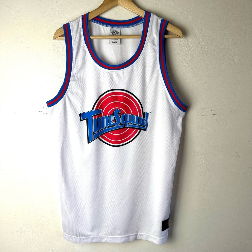 Space Jam "Tune Squad" White‎ Jersey Size Medium Warner Bros